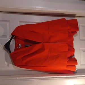 New red Simply Be caped Blazer